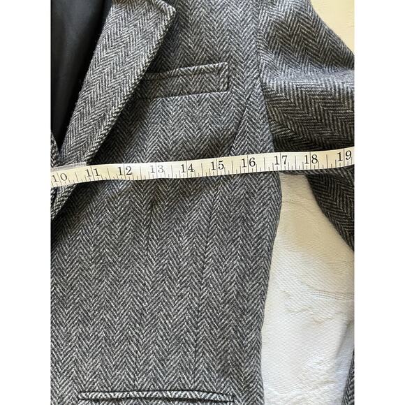 Pendleton Wool Womans Blazer Gray Preppy Office Workwear 8 - Picture 7 of 9